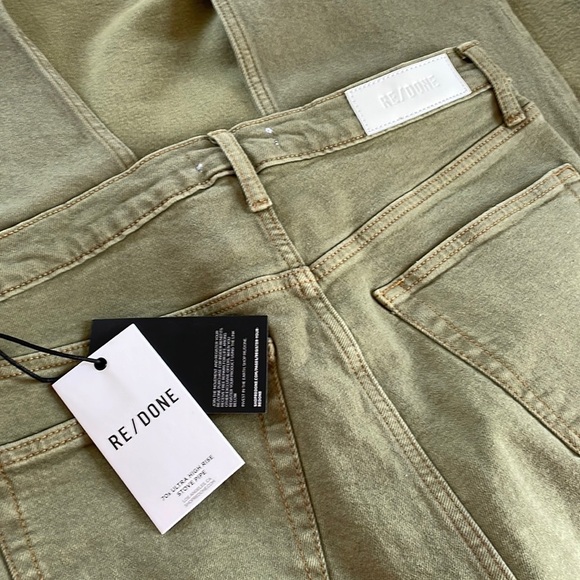 NWT RE/DONE 70s Ultra High-Rise Stove Pipe Straight-Leg Jeans - Picture 7 of 10